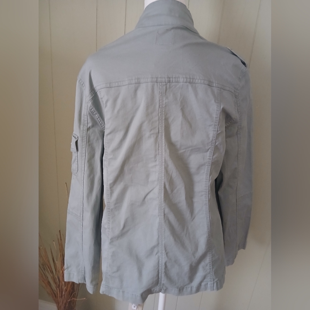 Women's Kensie Lightweight Zip-Up Utility XL Desert Sage.  NWT - Picture 3 of 8